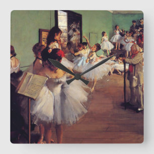 Reloj Cuadrado La clase de danza de Edgar Degas