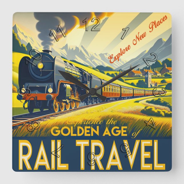 Reloj Cuadrado La era de oro (Anverso)