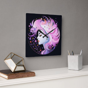 Reloj Cuadrado "La esencia de la elegancia" Belleza femenina