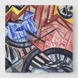 Reloj Cuadrado La fábrica y el puente