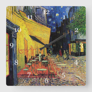 Reloj Cuadrado La famosa pintura de Van Gogh, opciones múltiples
