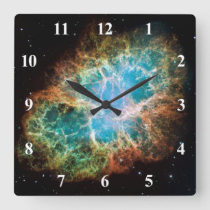 Reloj Cuadrado La foto espacial celestial de la Nebulosa del Cang