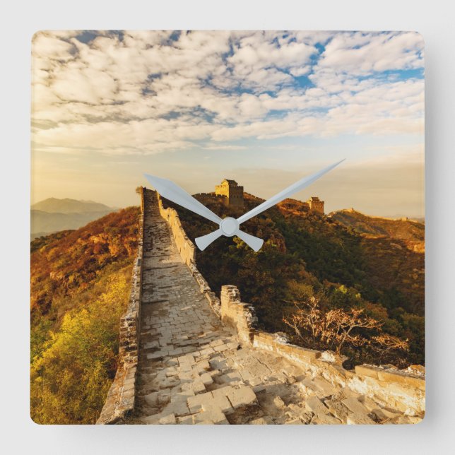 Reloj Cuadrado La Gran Muralla China (Anverso)
