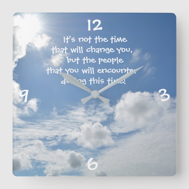 Reloj Cuadrado La hora... (Anverso)