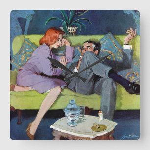 Reloj Cuadrado La incursión pasada de Monte negro