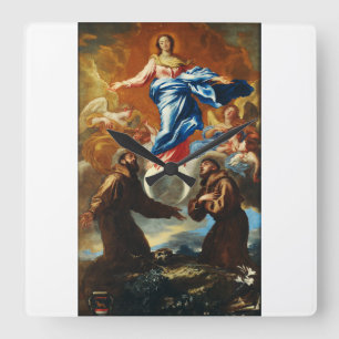 Reloj Cuadrado La Inmaculada Concepción de la Virgen María