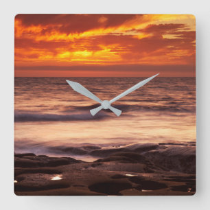 Reloj Cuadrado La Jolla Tide Pools