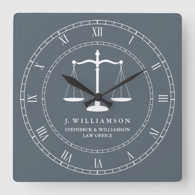 Reloj Cuadrado La justicia escala al abogado conocido de encargo (Anverso)