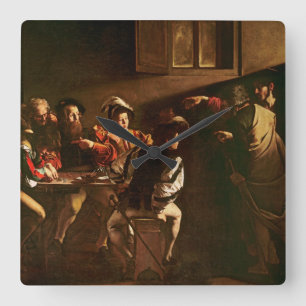 Reloj Cuadrado La llamada de St Matthew, c.1598-1601