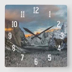 Reloj Cuadrado La marca del invierno