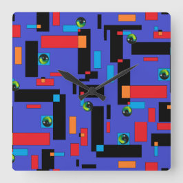 Reloj Cuadrado La momia I - Ken Gage Abstract Art