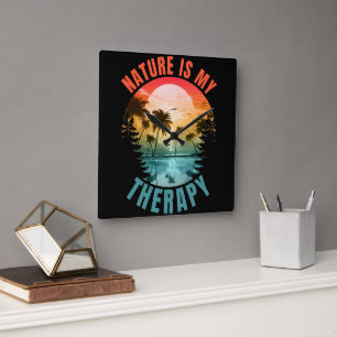 Reloj Cuadrado La naturaleza es mi regalo terapéutico de verano a