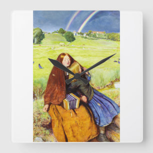 Reloj Cuadrado La niña ciega por John Everett Millais