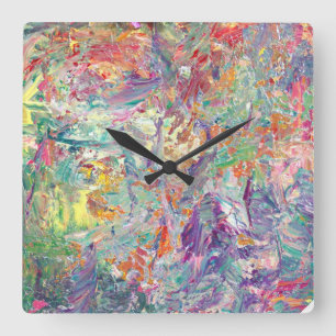 Reloj Cuadrado La paleta del artista