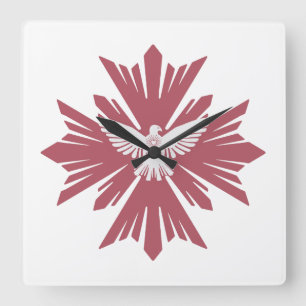 Reloj Cuadrado La paloma divina de la paz