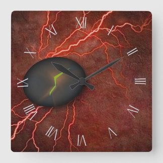 Reloj Cuadrado La piedra rota emite luz