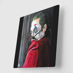 Reloj Cuadrado La pintura del villano por Alfred Fox