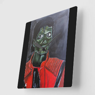 Reloj Cuadrado La pintura del zombie de Alfred Fox