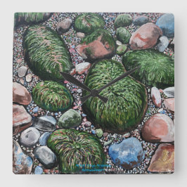 Reloj Cuadrado La playa de la Naturaleza Rocca Moderna