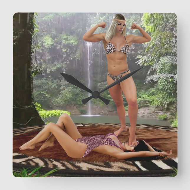 RELOJ CUADRADO LA POSTURA DE LA VICTORIA DE TARZANA (Anverso)