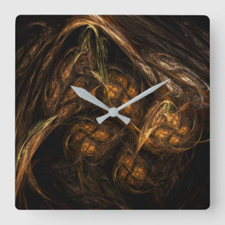 Reloj Cuadrado La Tierra Madre Resumen Plaza de Arte