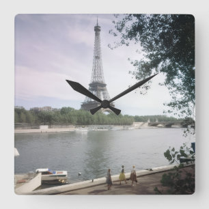 Reloj Cuadrado La Torre Eiffel. París, hacia 1960.