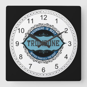 Reloj Cuadrado La trombona es lo mejor