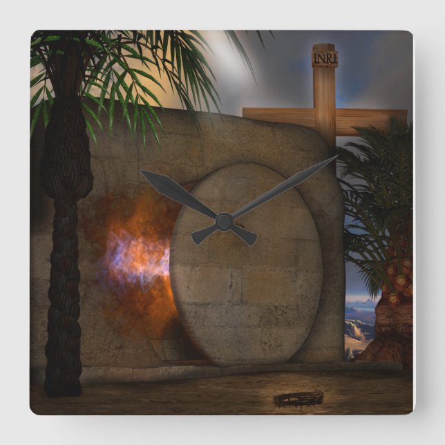 Reloj Cuadrado La tumba (Anverso)