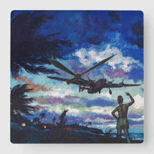 Reloj Cuadrado La vuelta del guerrero