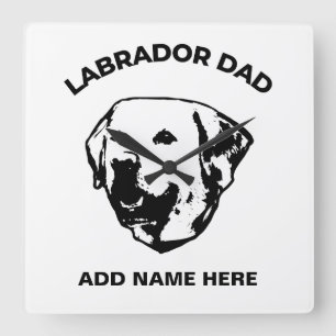 Reloj Cuadrado Labrador Dad  