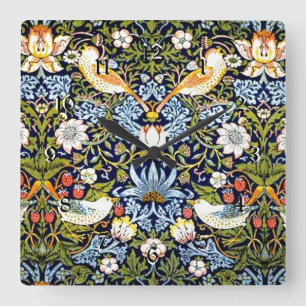 Reloj Cuadrado Ladrón de fresas, patrón famoso,