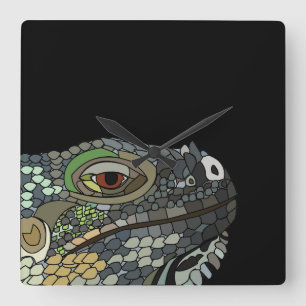 Reloj Cuadrado Lagarto Iguana Animal Iguana