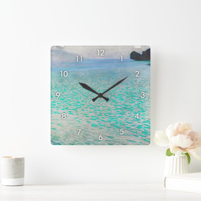 Reloj Cuadrado Lago Atter, Gustav Klimt (Hogar)