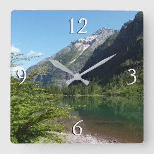Reloj Cuadrado Lago Avalanche II en el Parque Nacional Glaciar