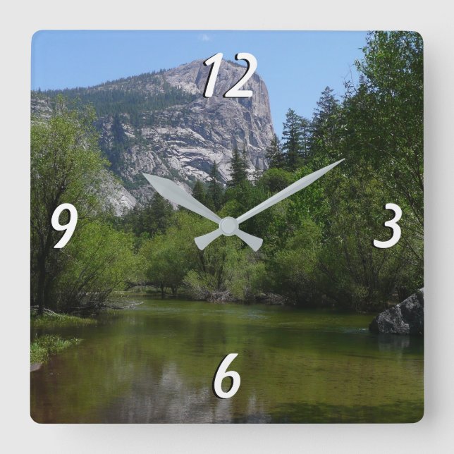 Reloj Cuadrado Lago Espejo I en el Parque Nacional Yosemite (Anverso)