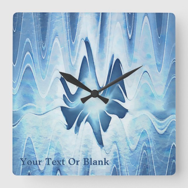 Reloj Cuadrado Lago Glacial (Anverso)