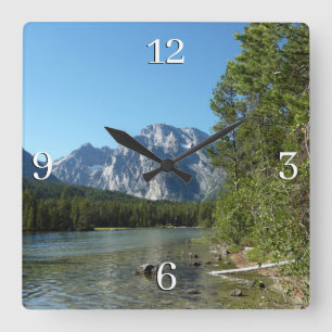 Reloj Cuadrado Lago Leigh en el Parque Nacional Grand Teton