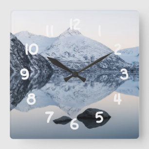 Reloj Cuadrado Lago Portage Reflectivo