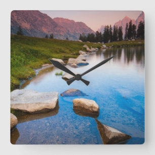 Reloj Cuadrado Lago Solitude