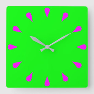 Reloj Cuadrado Lágrimas de Magenta