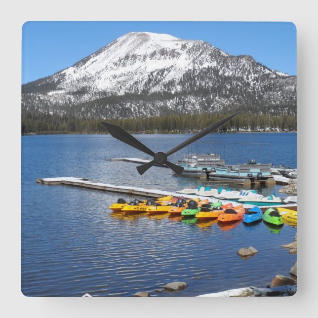 Reloj Cuadrado Lagunas Mammoth, CA (Anverso)