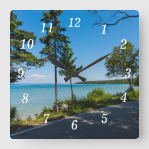 Reloj Cuadrado Lake Shore Drive Paradise Wall Clock