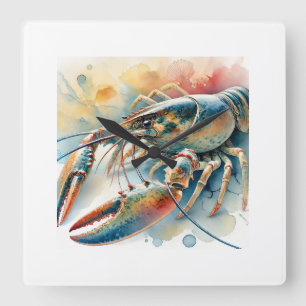 Reloj Cuadrado Langoustine 091024AREF150 - Watercolor