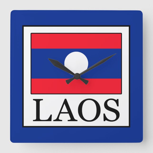 Reloj Cuadrado Laos (Anverso)