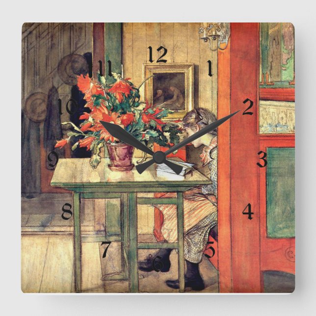 Reloj Cuadrado Larsson - Lisbeth Reading (Anverso)