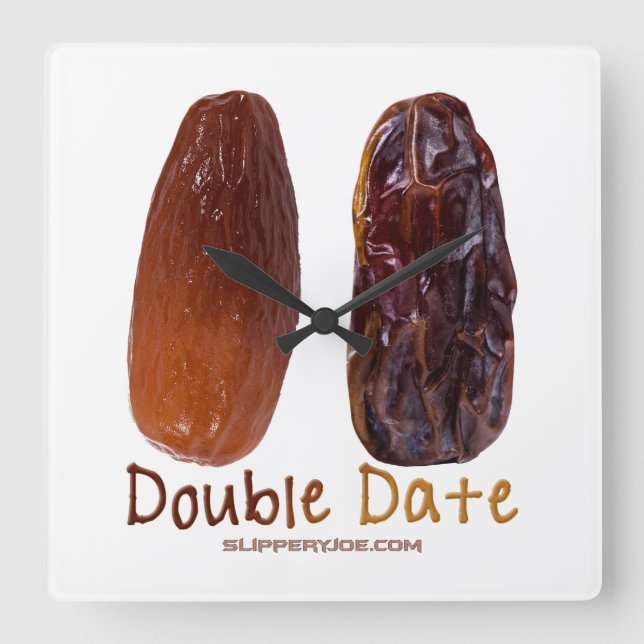 Reloj Cuadrado Las dos citas de SlipperyJoe engullieron ciruelas  (Anverso)
