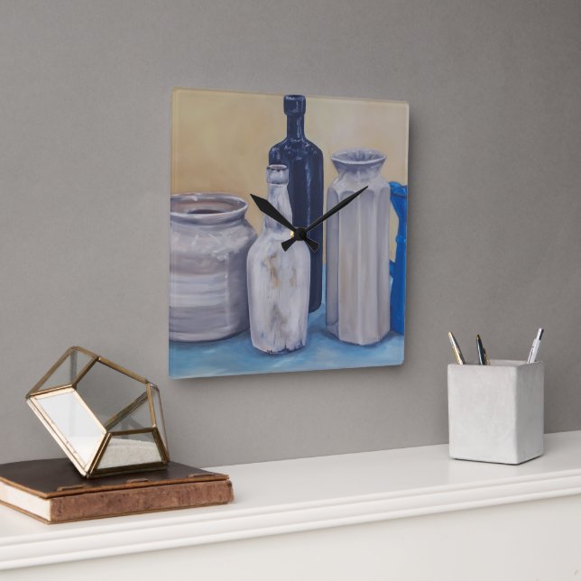 Reloj Cuadrado Las jarras de la abuela (Oficina)