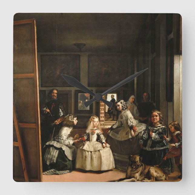 Reloj Cuadrado Las Meninas (Anverso)