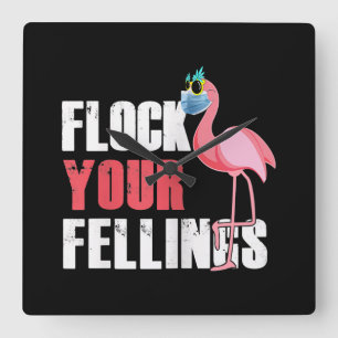 Reloj Cuadrado Las mujeres se enredan sus sentimientos Flamingo d