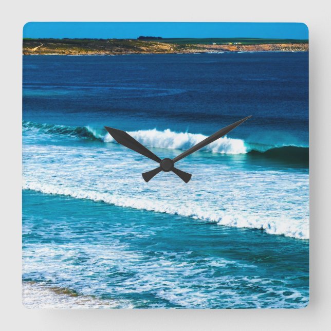 Reloj Cuadrado Las Playas Que Te Hacen Ir Guau, (Anverso)